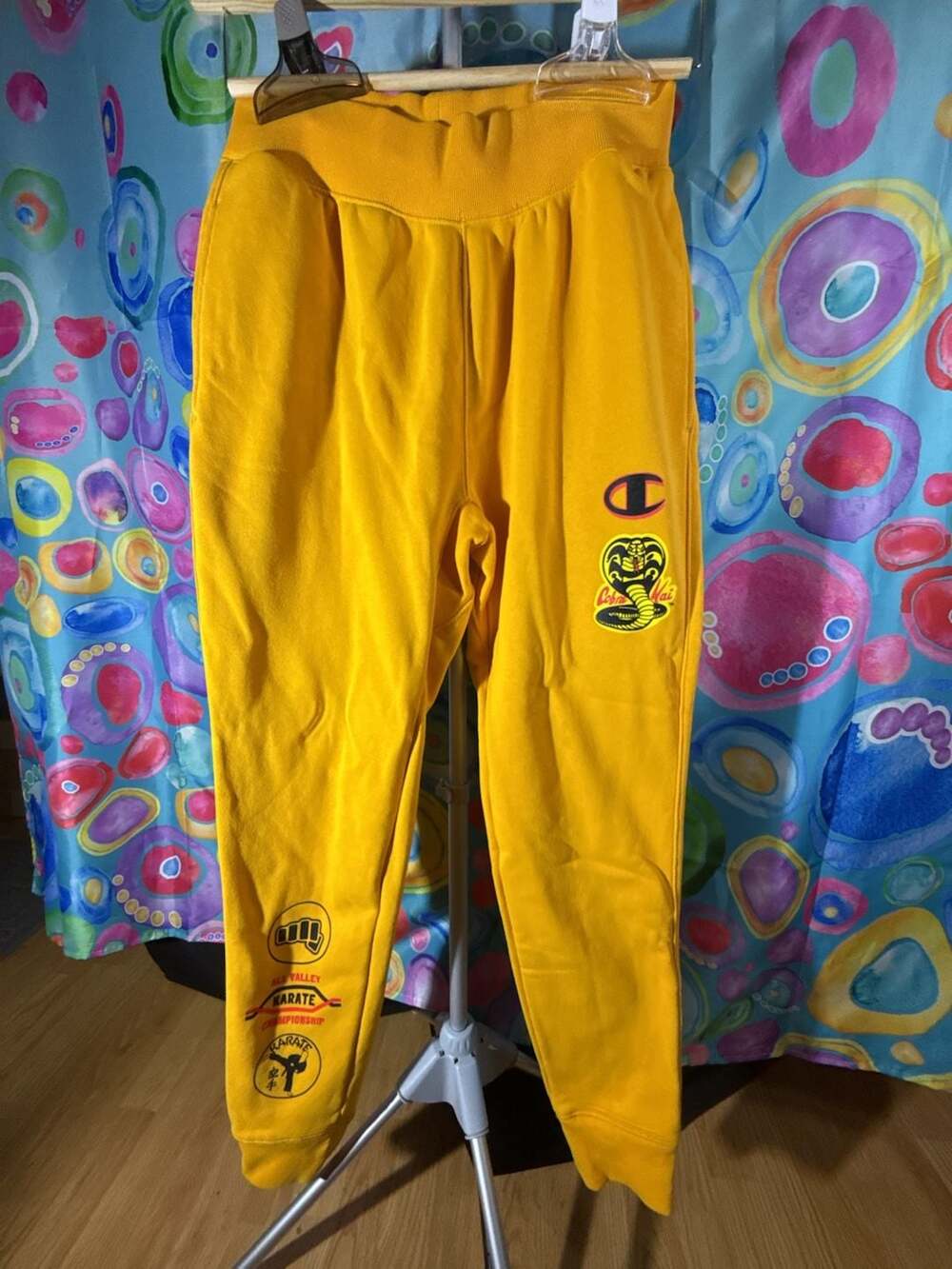 Champion x Cobra Kai All Valley Karate Championship Yellow Jogger Sweatpants